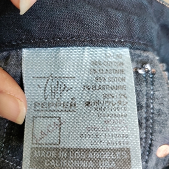 Chip and Lime LA Cal Young & Free Stella bootcut dark wash jeans size 4 /27 - Picture 7 of 8